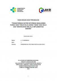 Transformasi Sistem Informasi Manajemen Rumah Sakit RSUD Raja Ahmad Tabib Yang Maju Dan Terintegrasi Melalui Implementasi Simoris