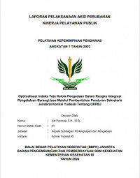 Optimalisasi Indeks Tata Kelola Pengadaan dalam Rangka Integrasi Pengelolaan Barang/Jasa melalui Pembentukan Peraturan Sekretaris Jenderal Komisi Yudisial tentang UKPBJ