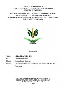 Program Verifikasi Atlet Berprestasi Berbasis Digital Sebagai Dasar Upaya Pembinaan Olahraga Dinas Pemuda, Olahraga, Kebudayaan Dan Pariwisata Kabupaten Tangerang