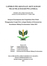 Integrasi Penyimpanan dan Pengelolaan Data Fiskal Menggunakan Google Drive sebagai Database di Kementerian Koordinator Bidang Perekonomian Tahun 2021
