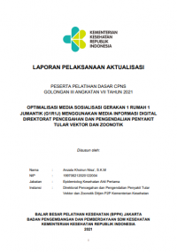 Optimalisasi Media Sosialisasi Gerakan 1 Rumah 1 Jumantik (G1R1J) Menggunakan Media Informasi Digital Direktorat Pencegahan Dan Pengendalian Penyakit Tular Vektor Dan Zoonotik