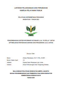 Pengembangan Sistem Informasi Database LLAJ 