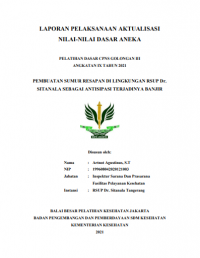 Pembutan Sumur Resapan Di Lingkuan RSUP Dr. Sitanala Sebagai Antisipasi Terjadinya Banjir