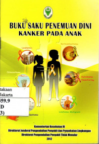 Buku Saku Penemuan Dini Kanker Pada Anak