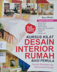 Kursus Kilat Desain Interior Rumah Bagi Pemula