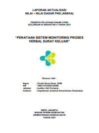 Penataan Sistem Monitring Proses Verbal Surat Keluar