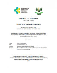 Manajemen Data Surveilans ISPA Berat Indonsia (SIBI) Di Direktorat Pencegahan Dan Pengendalian Penyakit Menular Langsung (P2PML)