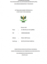 Optimalisasi Kamar Operasi Ke-4 di RS Pusat Otak Nasional