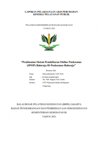 Pembuatan Sistem Pendaftaran Online Puskesmas (SPOP) Balaraja Di Puskesmas Balaraja