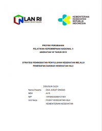 Stategi Peningkatan Penyuluhan Kesehatan Melalui Penerapan Dakwah Kesehatan Haji