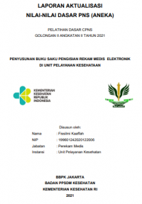Penyusunan Buku Saku Pengisian Rekam Medis Elektronik di Unit Pelayanan Kesehatan