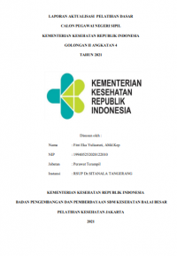 Optimalisasi Prosedur Cuci Tangan Steril Oleh Semua Tenaga Medis di Ruang Instalasi Bedah RSUP Dr Sitanala Tangerang