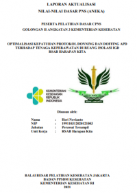 Optimalisasi Kepatuhan Protokol Donning Dan Doffing APD Terhadap Keperawatan Di Ruang Isolasi IGD RSAB Harapan Kita