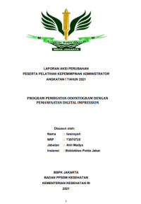 Program Pembuatan Odontogram Dengan Pemanfaatan Digital Impression