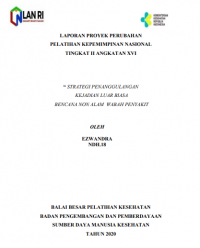 Strategi Penanggulangan Kejadian Luar Biasa Bencana Alam Wabah Penyakit