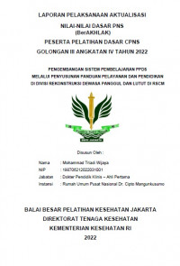 Pengembangan Sistem Pembelajaran PPDS Melalui Penyusunan Panduan Pelayanan dan Pendidikan di Divisi Rekonstruksi Dewasa Panggul dan Lutut di RSCM