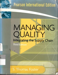 Managing Quality: integraring the supply chain