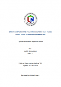 Strategi Implementasi Pelayanan Delivery Obat Pasien Rawat Jalan RS. Bhayangkara Kendari