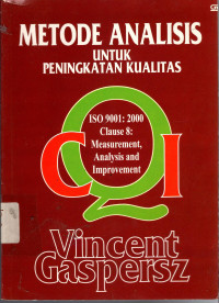 Metode Analisis Untuk Peningkatan Kualitas