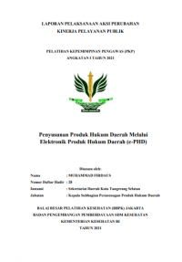 Penyusunan Produk Hukum Daerah Melalui Elektronik Produk Hukum Daerah (e - PHD)