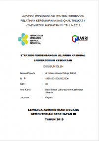 Strategi Pengembangan Jejaring Nasional Laboratorium Kesehatan