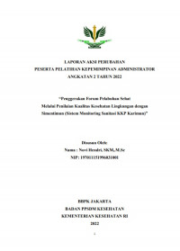 PENGGERAKAN FORUM PELABUHAN SEHAT MELALUI PENILAIAN KUALITAS KESEHATAN LINGKUNGAN DENGAN SIMENTIMUN (SISTEM MONITORING SANITASI KKP KARIMUN)