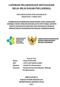 Pembuatan Dashboard Monitoring Data Indikator Kinerja Utama Inklusi Keuangan Di Unit Kerja Asisten Deputi Keuangan Inklusif Dan Keuangan Syariah Kementrian Koordinator Bidang Perekonomian