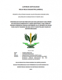 Penyediaan Daftar Pertanyaan Dan Jawaban Yang Umum Ditanyakan (Frequently Asked Questions, Faq) Terkait Proses Perizinan Sarana Distribusi Alat Kesehatan (DAK) Yang Dapat Diakses Secara Cepat Oleh Pelaku Usaha Di Sistem Seralkes