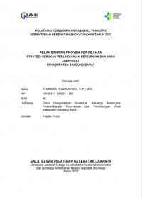 Pelaksanaan Proyek Perubahan Strategi Gerakan Perlindungan Perempuan dan Anak (GEPPRAK) Di Kabupaten Bandung Barat