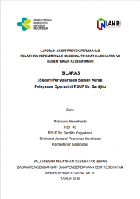 SiLARAS (Sistem Penyelarasan Satuan Kerja) Pelayanan Operasi di RSUP Dr. Sardjito