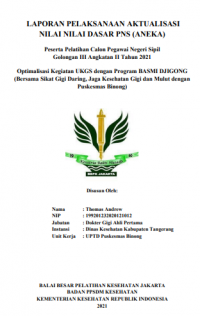 Optimalisasi Kegiatan UKGS Dengan Program Basmi Djigong  (Bersama Sikat Gigi Daring, Jaga Kesehatan Gigi dan Mulut dengan Puskesmas Binong)