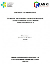 Optimalisasi Whistleblowing System dalam Mendukung Penguatan Fungsi Inspektorat Jenderal Kementerian Kesehatan RI