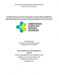 Optimalisasi Analisa Dan Evaluasi Laporan Pelayanan Kedokteran Forensik Polri Dari Pusat Dan Kewilayahan Melalui Sistem Pelaporan Terpadu Pelayanan Kedokteran Forensik Polri  (SPT YANDOKSIKPOL)