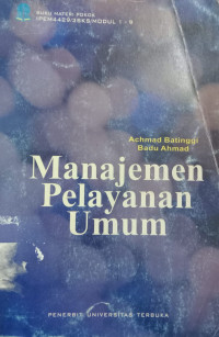 Manajemen Pelayanan Umum