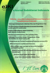 eJournal Kedokteran Indonesia Volume 1 No. 2 Agustus 2013