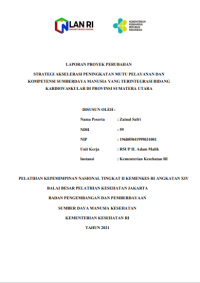 Strategi Akselerasi Peningkatan Mutu Pelayanan dan Kompetensi Sumber Daya Manusia yang Terintegrasi Bidang Kardiovaskular di Provinsi Sumatera Utara