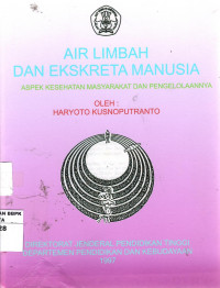 Air Limbah Dan ekskreta Manusia