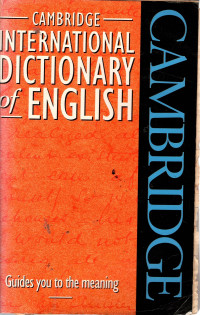 Cambridge International Dictionary of English