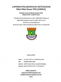 OptImalisasi Pemakaian APD / Shielding Sebagai Proteksi Radiasi Pada Pasien MSCT Scan di Instalasi Radiologi Rumah Sakit Umum Daerah Kabupaten Tangerang