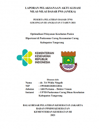 Optimalisasi Pelayanan Kesehatan Pasien Hipertensi di Puskesmas Curug Kecamatan Curug Kabupaten Tangerang
