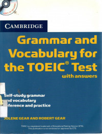 Grammar and Vocabulary for The TOEIC Test With Answers