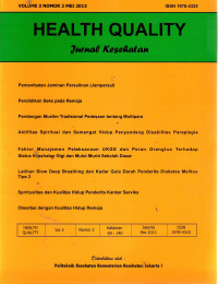 Health Quality Jurnal Kesehatan Vol. 3 No.2  Mei 2013