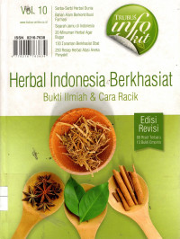 Herbal Indonesia Berkhasiat: bukti ilmiah & cara racik Vol. 10