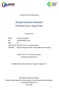 Strategi Pelayanan Kesehatan di Remote Area & Gugus Pulau