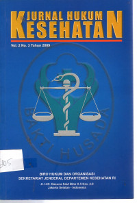 Jurrnal Hukum Kesehatan Vol. 2 No. 3