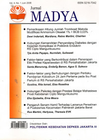 Jurnal Madya Vol. 4 No. 1 Juni 2008