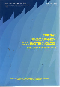 Jurnal Pascapanen dan Bioteknologi : Kelautan dan Perikanan