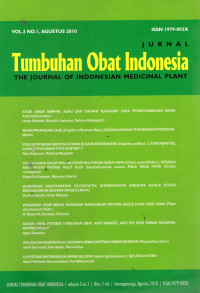 Jurnal Tumbuhan Obat Indoesia