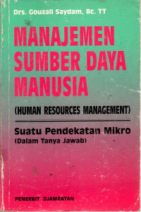 Manajemen Sumber Daya Manusia