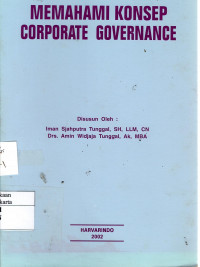 Memahami Konsep Corporate Governance